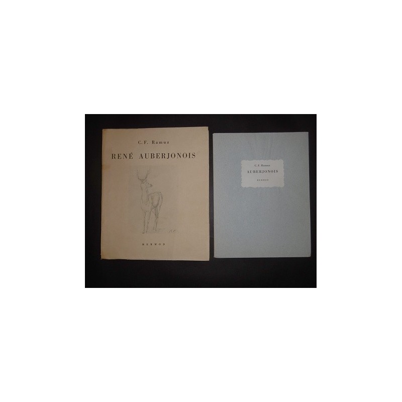 1-René Auberjonois -2 Bonnes feuilles du texte de C.F.Ramuz pour l'ouvrage René Auberjonois dédicacé