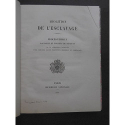 Abolition de l'esclavage - Procès-verbaux