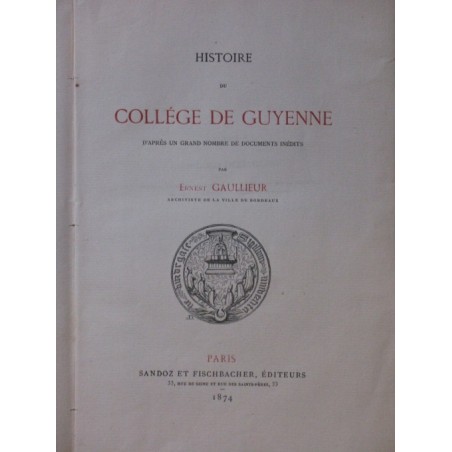 Histoire du collège de Guyenne