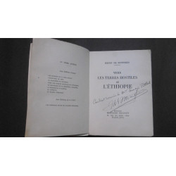 vers les terres hostiles de l'ethiopie  (envoi autographe)