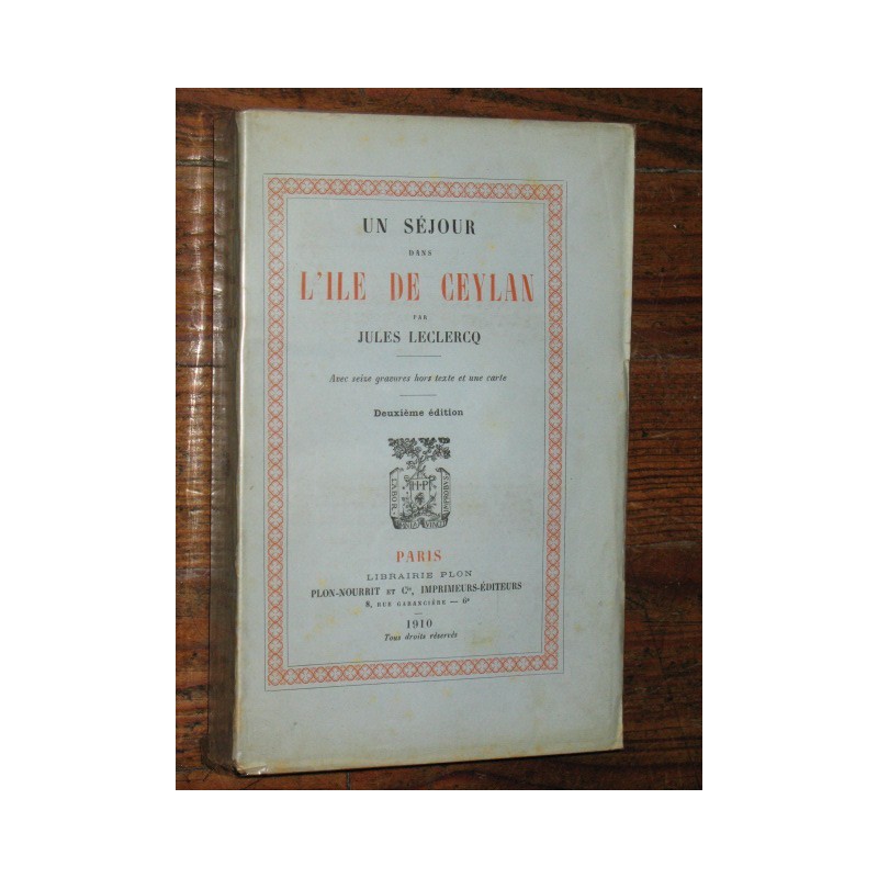 Un séjour dans l'ile de Ceylan