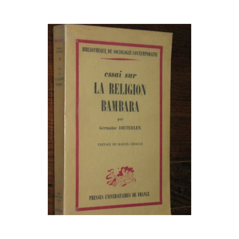 Essai sur la religion Bambara